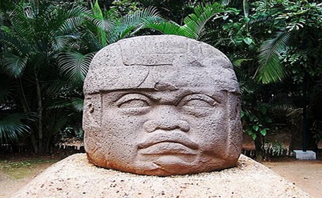 Cabeza Olmeca, en Veracruz