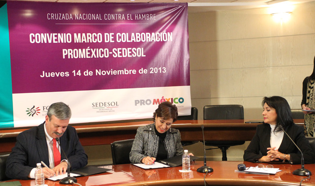 Firman convenio Fonart y ProMéxico para beneficiar a comunidades en pobreza