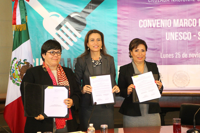 Buscan la Sedesol y la Unesco mejorar la calidad de vida de la población en pobreza