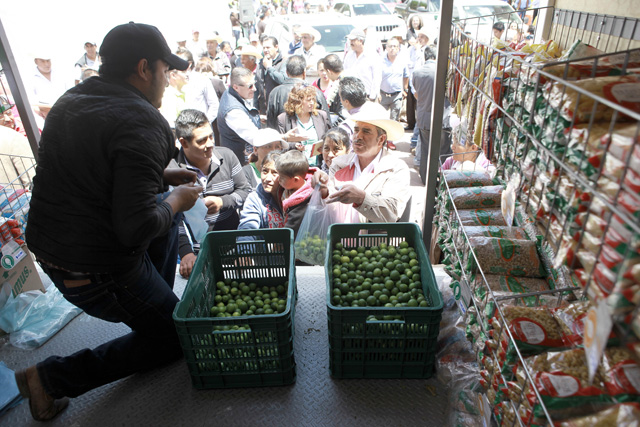 Supervisa Héctor Velasco Monroy el arranque de venta emergente de limón en tiendas comunitarias Diconsa