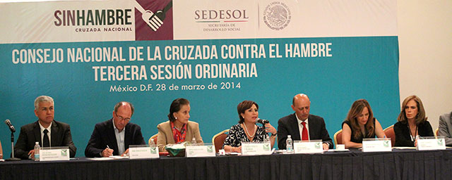 Llama Rosario Robles a redoblar esfuerzos en la Cruzada Nacional Contra el Hambre