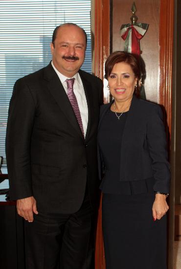 Reunión de Rosario Robles con el Gobernador del Estado de Chihuahua