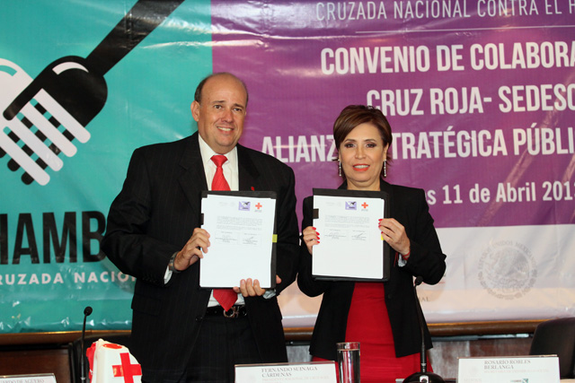Convenio de colaboración Sedesol - Cruz Roja Mexicana