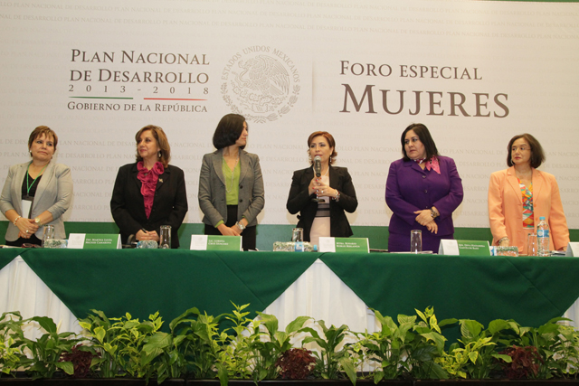 Foro Especial “Mujeres” del Plan Nacional de Desarrollo 2013-2018