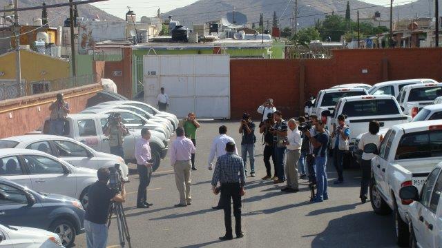 Resguardo de parque vehicular en Chihuahua