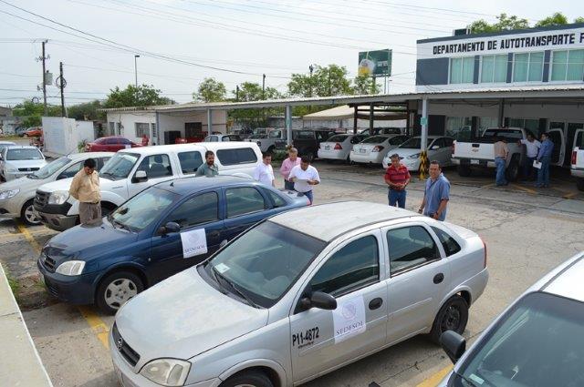 Resguardo de parque vehicular en Tamaulipas