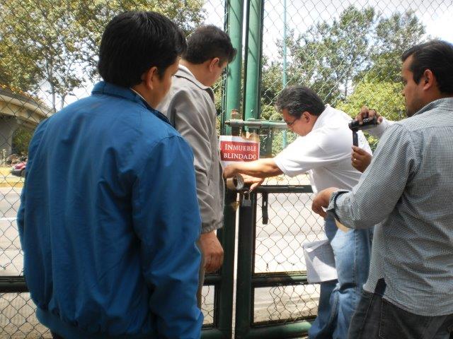 Verificación de inmuebles y resguardo de parque vehicular en Veracruz