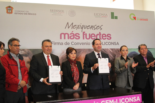 Firma del Convenio Liconsa-Gobierno del Estado de M&eacute;xico