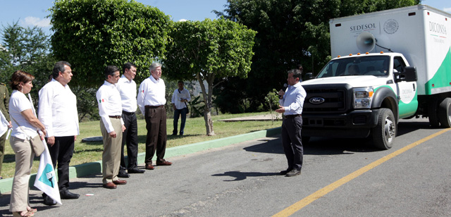 Da el presidente de la Rep&uacute;blica el banderazo de salida a 136 tiendas m&oacute;viles de Diconsa